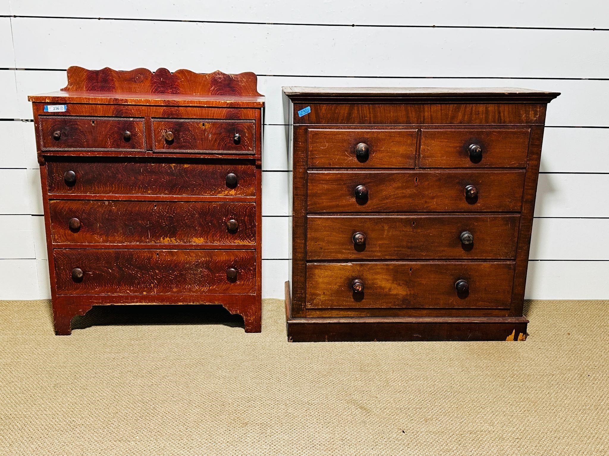(2) Antique/Vintage Chest of Drawers (Read Below)