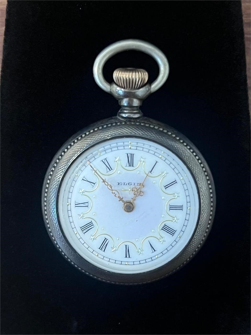 VTG Elgin Sterling Silver Pocket Watch