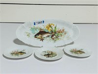 Antique Fish Platter & Plates