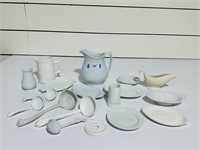Lot of - ASST Ironstone Ladles & Other Pieces