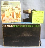 Vintage Polaroid model 490 focus flash kit