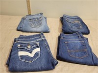 (4) Pair's of Woman's Designer Jeans size 27