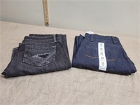 (2) Pair's of Woman's Designer Jeans size 30