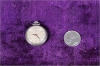 Small Silver-tone pocket watch, MILOS Logo