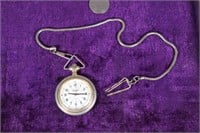Medana Pocket Watch with chain and belt clip
