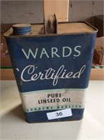 Metal Wards Certified Pure Linseed Oil Can