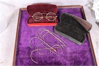 Vintage eyeglasses, two cases, and more!