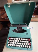 Smith Corona Blue Plastic Manual Typewriter