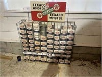 Texaco Motor Oil Rack with Filters