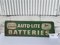 John Deere Auto-lite Batteries Sign