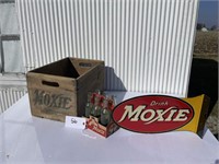 Drink Moxie Sign Wall Mounted with Box and Bolltes