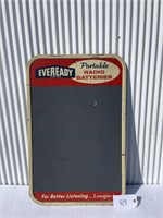 Eveready Battery Sign with Chalkboard