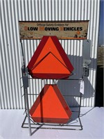 Slow Moving Vehicles Sign and Display Racks