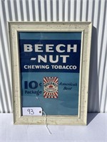 Beech-Nut Tobacco Picture/Sign Cardboard