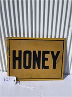 Honey Fence Post Sign