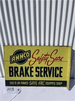 Ammco Brake Service Fence Sign