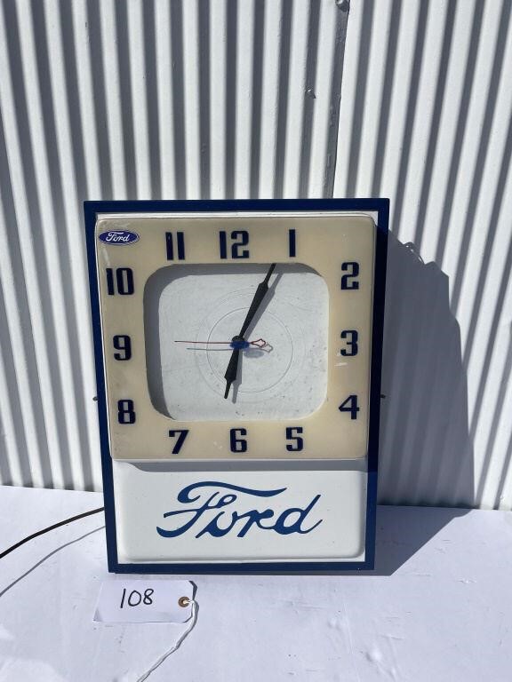 Ford Clock - Lights up