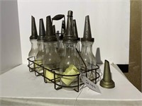 Oil Rack with 8 Bottles