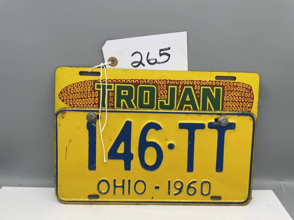 Trojan License Plate 1960