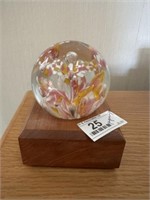 Paperweight on Lighted Stand