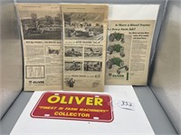 Oliver Advertiser Paperwork & Sign