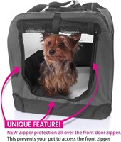 2PET Foldable Dog Crate Medium, Grizzle Grey(NEW)
