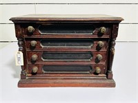 Early JP Coats General Store Spool Cabinet