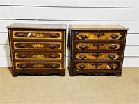 (2) Painted Antique Dressers