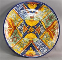 Hand-Painted Mexican Ceramic Wall Plate