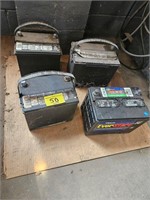 group of car batteries