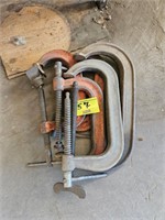 group of C-clamps
