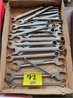 flat of Snap-On standard wrenches