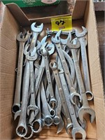 flat of Craftsman metric and standard wrenches