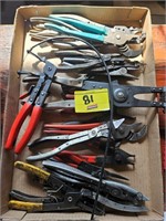 flat of Blue Point snap ring pliers and channel