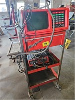 Snap-On engine analyzer on a rolling cart