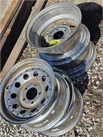 (4) 5-lug car rims