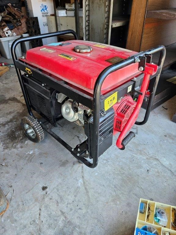 6,000 Watt all powered gas generator