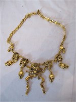 LOT 55 SKULL COSTUME JEWELRY NECKLACE NEW