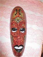 LOT 61 WOOD MASK AROUND 14 INCHES LONG