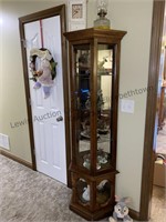 Curio cabinet items on and about not included,