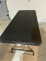 Lifetime black folding table 6 foot foot