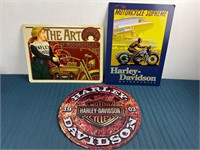 HARLEY-DAVIDSON MOTORCYCLE METAL SIGNS