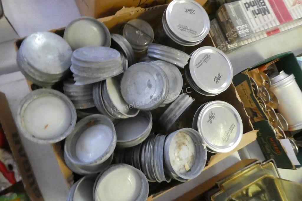 Zinc lids and canning jars