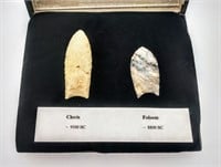 Paleo Native American Clovis & Folsom Arrowheads