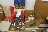 3 boxes Christmas buildings