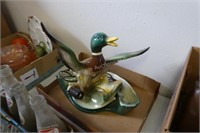 14" Mallard Duck ceramic TV lamp - Lane & Co.