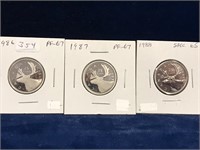 1986, 87, 88  Can Quarters  SP65