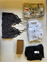Lot of 5 products and clothes. Different size