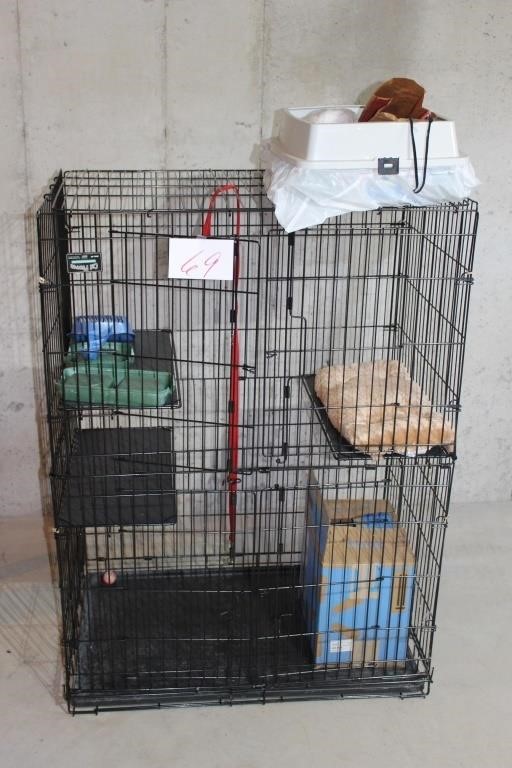 CAT PLAY PEN AND ACCESSORIES