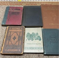 Vintage books (music, arithmetic, flower